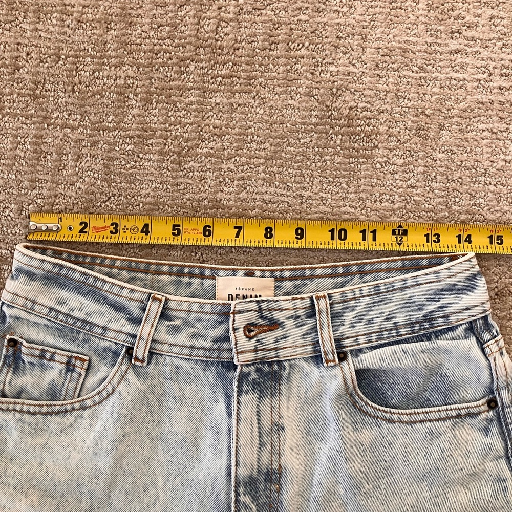 Sezane Le-Crop Light Wash Straight-Leg Jeans Size 6 - Picture 9 of 16